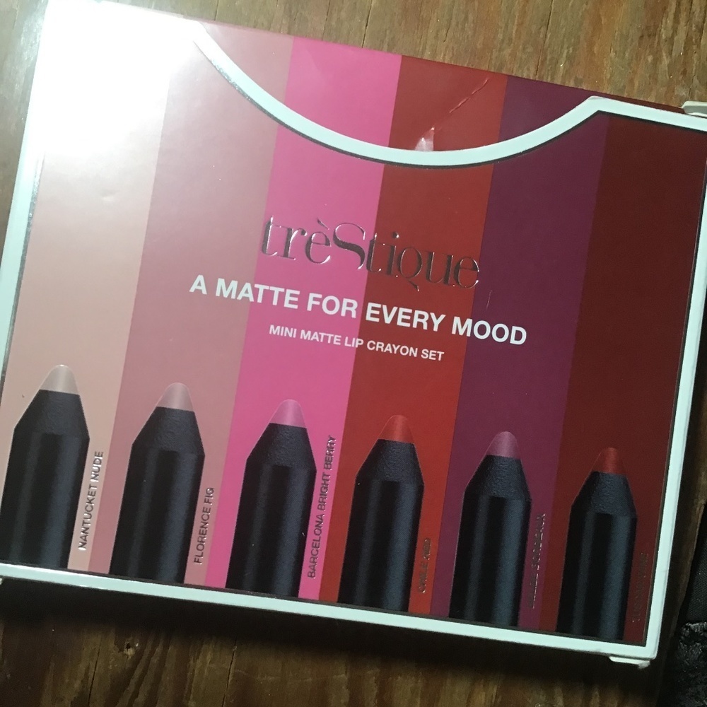Trestique lip crayon set, lipstick set, mini lipy
